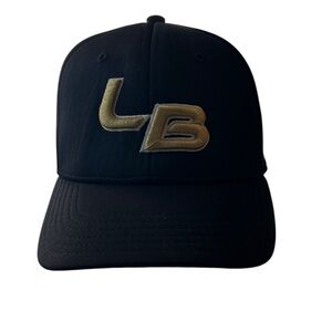 LB Black and Gold Men's Cap OC Sports S/M EUC